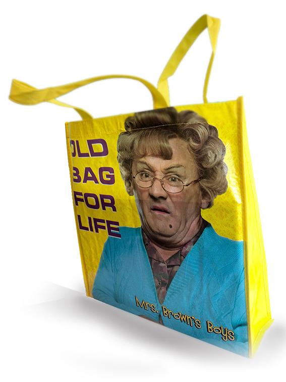Mrs. Browns Boys Tote Bag "Old Bag for Life" Mrs. Brown's Boys