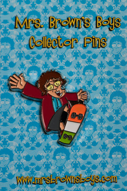 Mrs. Brown Skateboard Pin