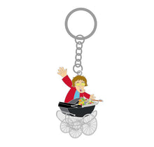 Load image into Gallery viewer, Agnes and Pram Keychain