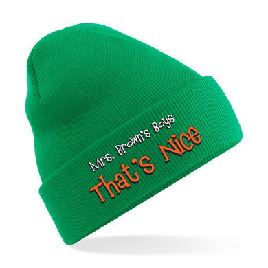 Mrs. Brown's Boys Green Beanie