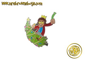 Mrs. Brown Xmas Tree Pin Badge